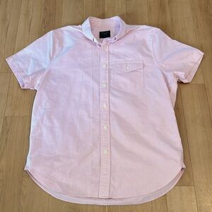 Abercrombie & Fitch Short Sleeve Pink Button Up XL